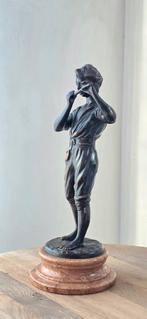 Bronzen sculptuur gesigneerd Lancini — fluitspeler, Ophalen