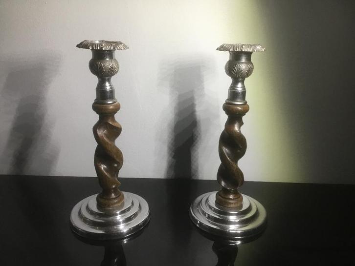 Antieke kandelaars, Antiek en Kunst, Antiek | Kandelaars, Ophalen of Verzenden