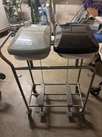 RVS was en afvalwagen met dubbele pedaalemmer, Ophalen, Met pedaal, 40 liter of meer, Zo goed als nieuw