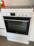 Elektrisch fornuis + oven Whirlpool, Elektronische apparatuur, Fornuizen, Ophalen, Gebruikt, 4 kookzones, 85 tot 90 cm