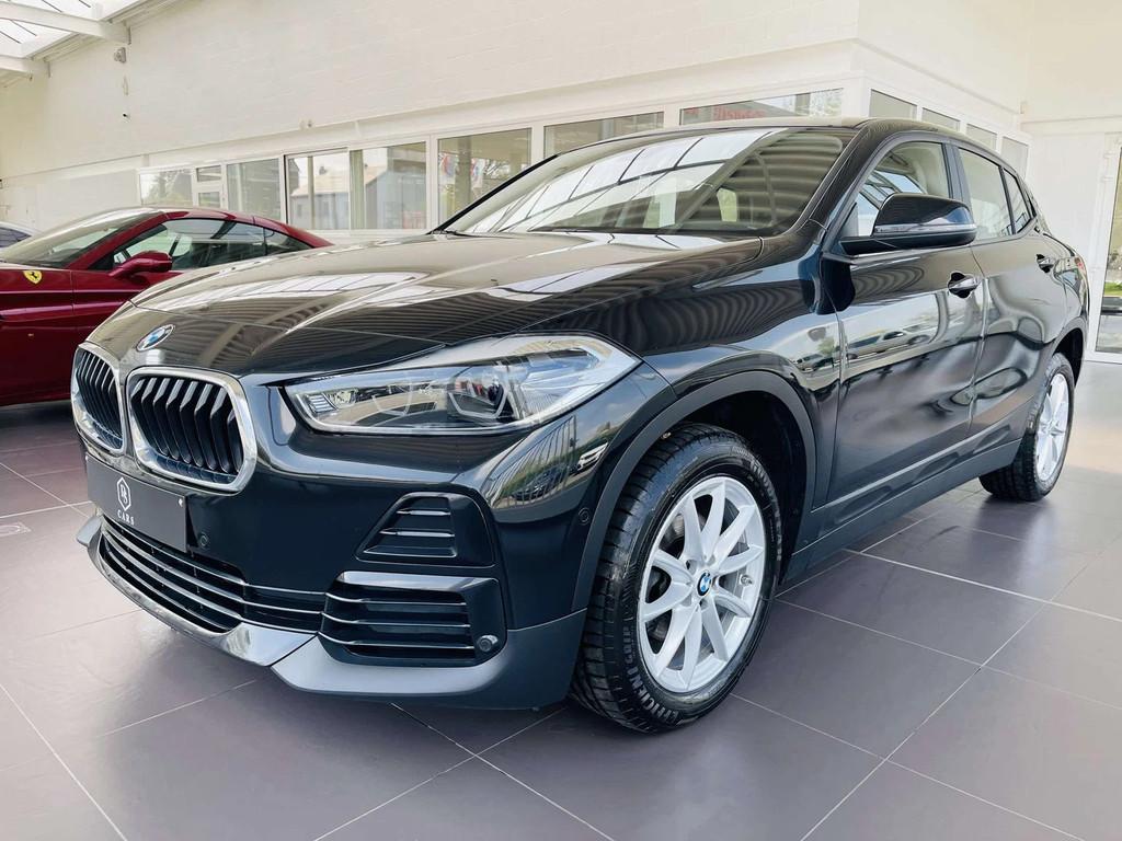 BMW X2 1.5 dA * GARANTIE + LED + CUIR + GPS * (bj 2021), Auto's, BMW, Automaat, X2, Gebruikt, Zwart