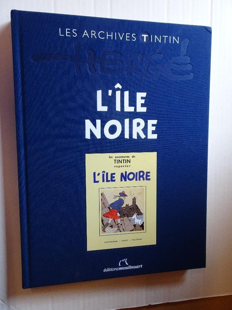 Les Archives Tintin en Noir & Blanc - L'île noire, Collections, Personnages de BD, Utilisé, Livre ou Jeu, Tintin, Enlèvement ou Envoi