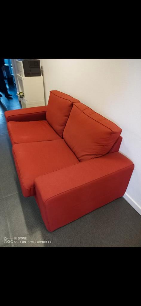 Canapé IKEA KIVIK 2 places - Rouge, Maison & Meubles, Chambre à coucher | Canapés-lits, Rouge, Enlèvement