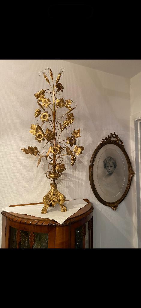 koperen bloemstuk, Antiek en Kunst, Curiosa en Brocante, Ophalen