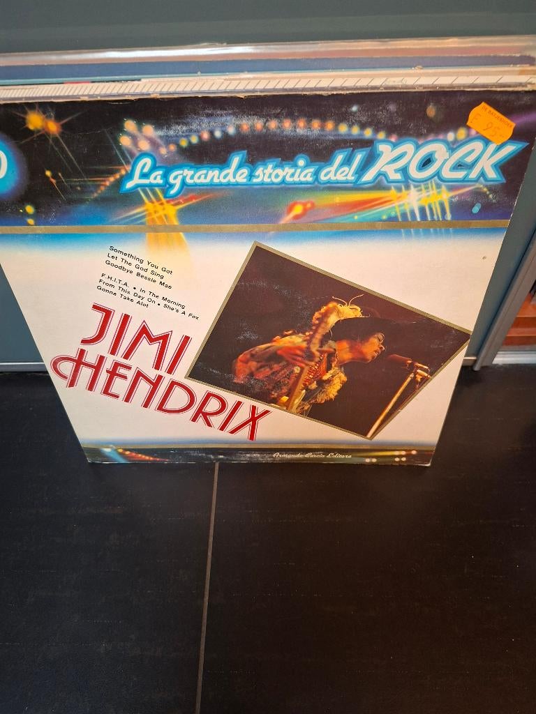 lp - jimi hendrix - la grande storia del rock, Cd's en Dvd's, Vinyl | Hardrock en Metal, Gebruikt, 1980 - 1989, Ophalen of Verzenden