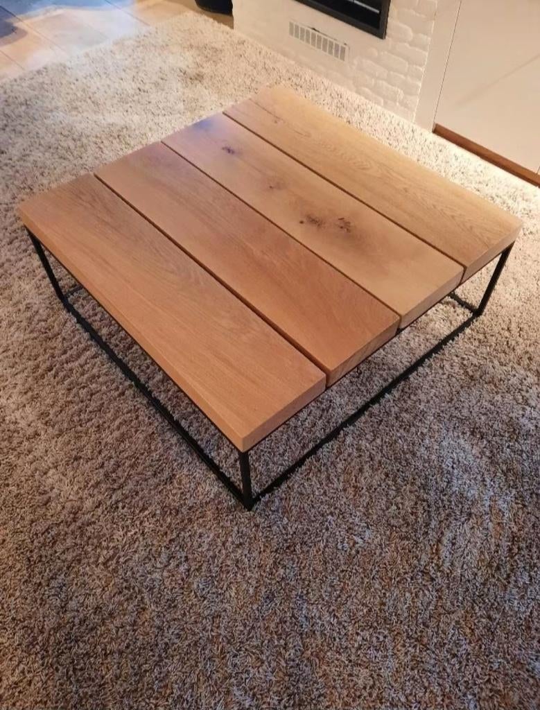 Salontafel eik, Ophalen, 50 tot 100 cm, Nieuw, 50 tot 100 cm