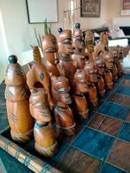 Groot , houten , Afrikaans schaakspel ., Ophalen