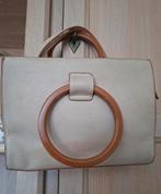 Sac à main beige avec poignées en bois, Bijoux, Sacs & Beauté, Sacs | Sacs Femme, Enlèvement ou Envoi, Comme neuf, Beige, Sac à main