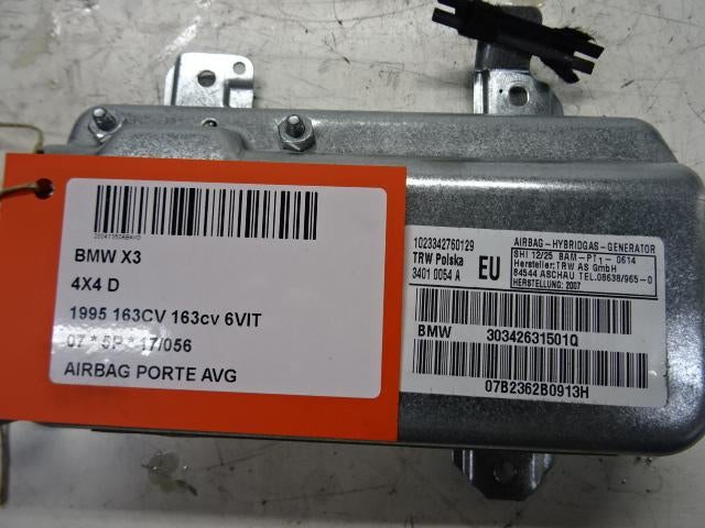 AIRBAG PORTE AVANT GAUCHE BMW X3 (E83) (303426631501Q), Autos : Pièces & Accessoires, Utilisé, BMW
