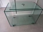 Meuble TV, 25 à 50 cm, Moins de 100 cm, Comme neuf, Verre