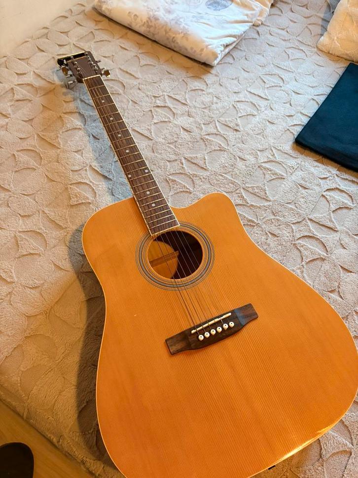 Gitaar accoustisch/volks, Musique & Instruments, Instruments à corde | Guitares | Acoustiques, Comme neuf, Guitare Western ou Guitare Folk
