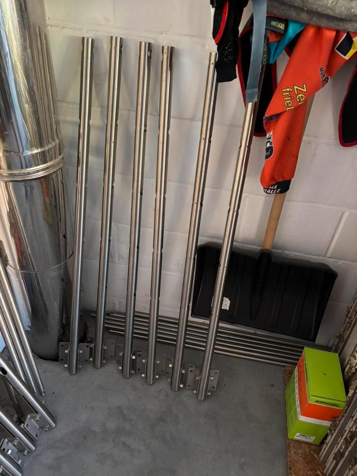 Balinox Trap en Mezzanine leuning onderdelen, Doe-het-zelf en Bouw, Ladders en Trappen, Zo goed als nieuw, Trap, Ophalen