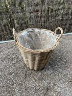 Grand panier en osier imperméable, résistant, Enlèvement, Comme neuf, Bois, Panier