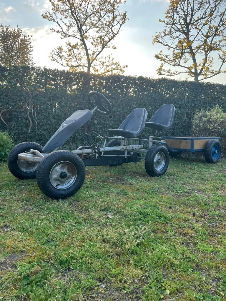 Go kart te koop, Enfants & Bébés, Jouets | Extérieur | Go-cart & Cuistax, Comme neuf, Autres marques, Siège duo, Avec chariot ou remorque
