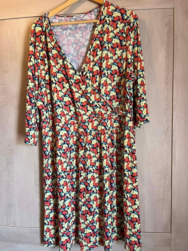 lang kleed stretch damart 50, Kleding | Dames, Grote Maten, Damart, Ophalen of Verzenden, Zo goed als nieuw, Jurk