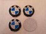 4 autocollants Bmw 56 mm bleu ou noir blanc, édition 50 ans, Enlèvement ou Envoi