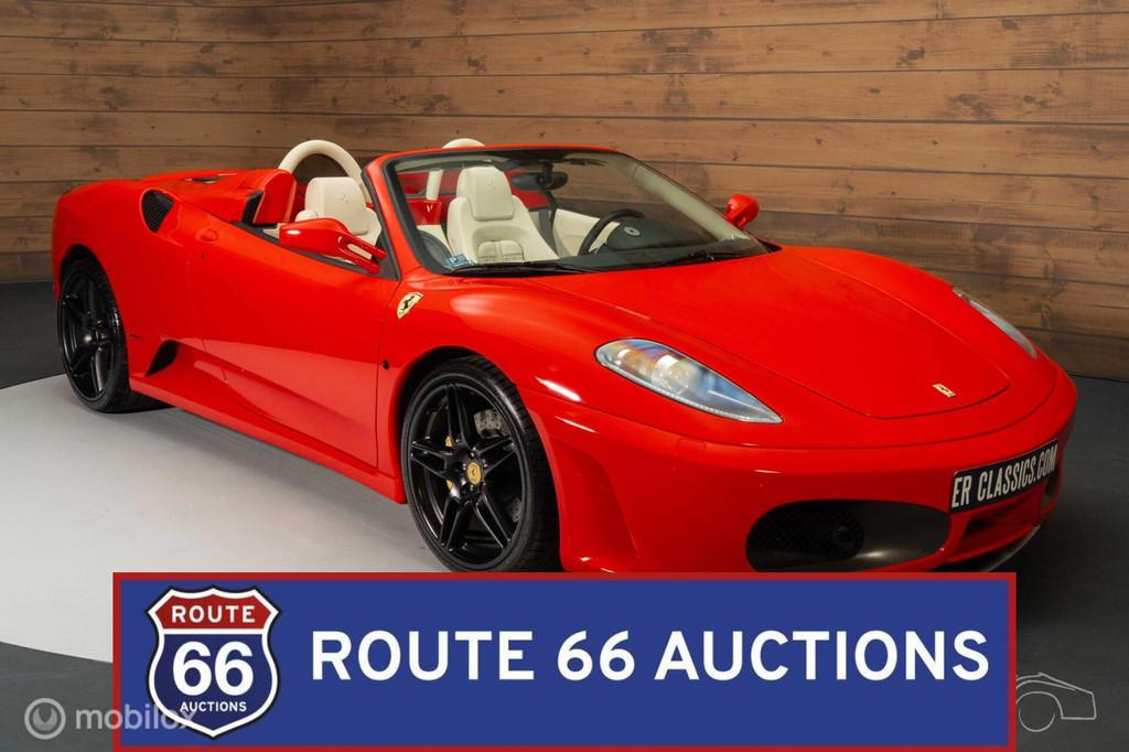 Ferrari F430 Spider F1 | 2006 | Route 66 Auctions, Auto's, Ferrari, Gebruikt, Zwart, Bedrijf, Handgeschakeld