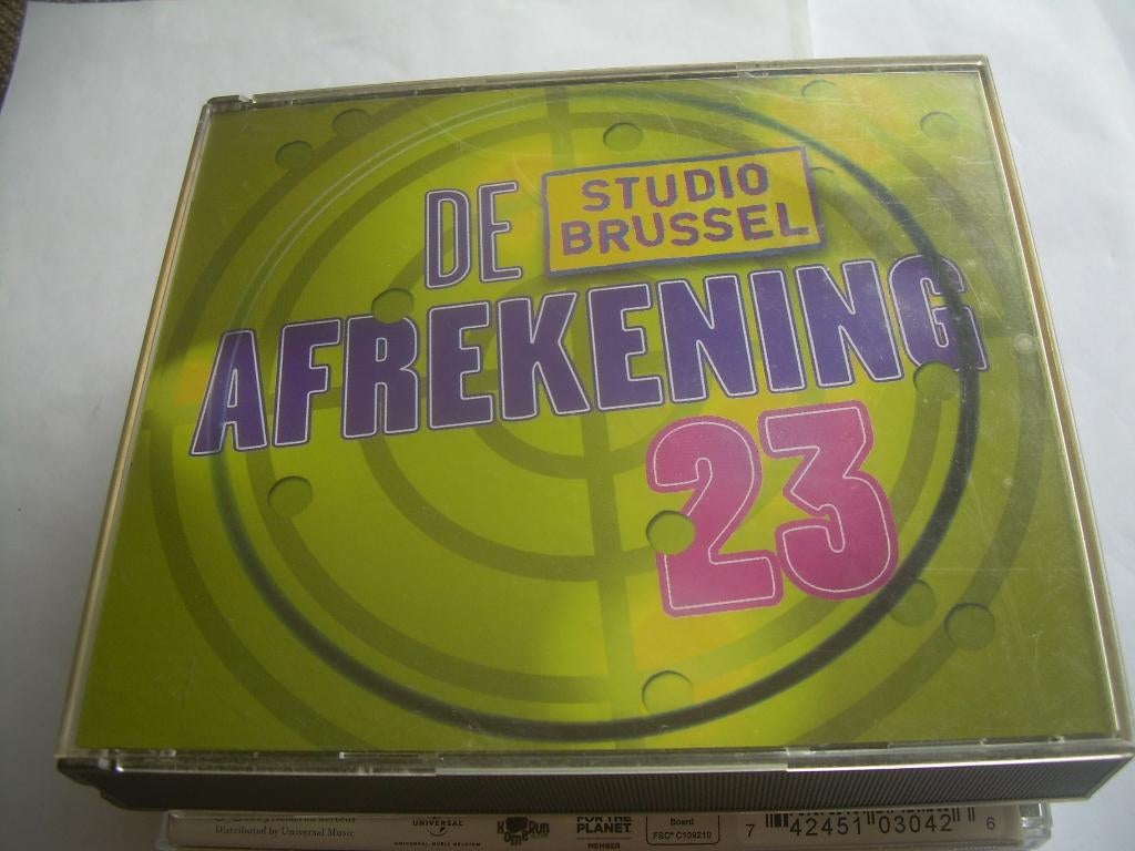 2 CD BOX  - STUDIO BRUSSEL - DE AFREKENING - VOL 23, Cd's en Dvd's, Ophalen of Verzenden, Zo goed als nieuw, Pop, Boxset