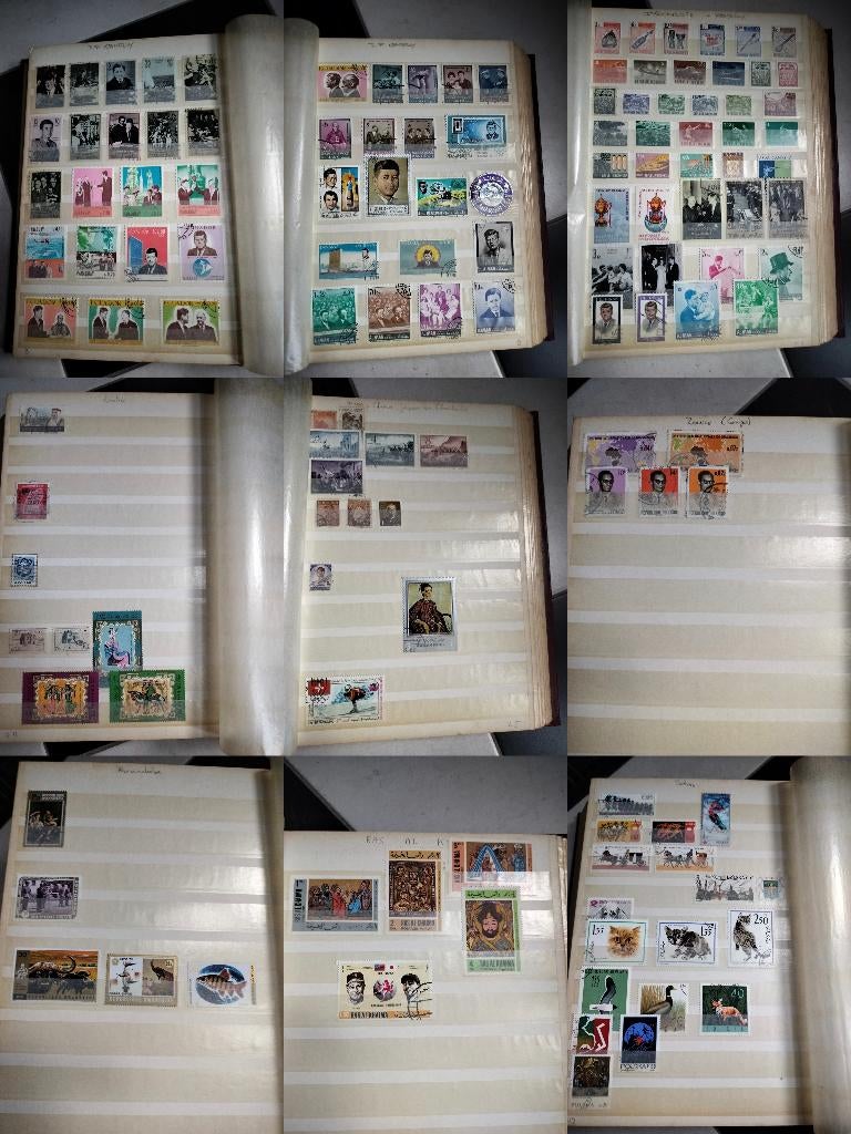 Mooie postzegelalbum (motiefverzameling) - JFK, Kunst & Dier, Enlèvement