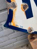 Mobiloil Pegasus emaille reclamebord 1953, Verzamelen, Ophalen, Gebruikt, Reclamebord