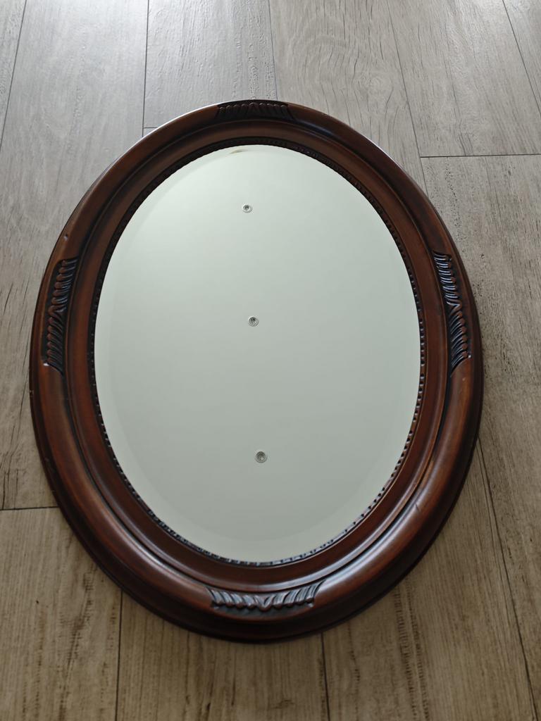 Prachtige Hout EIKEN spiegel, Ophalen