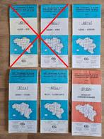 Lot de 4 cartes topographiques - IGN Belgique, Enlèvement ou Envoi, Belgique, Utilisé, Carte géographique