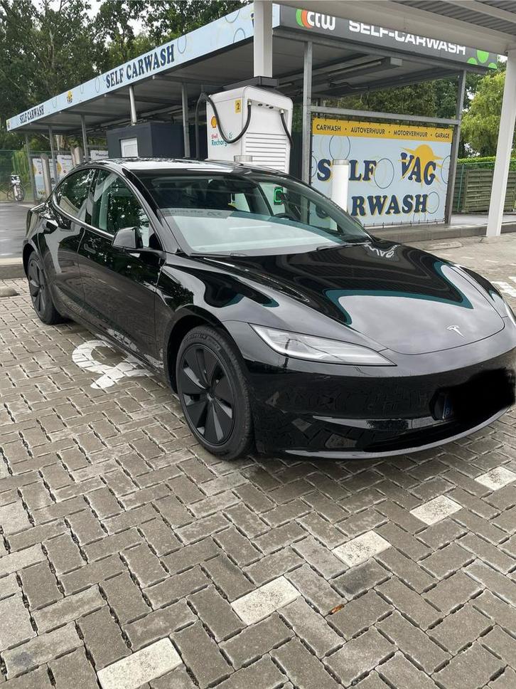 Tesla Model 3 2025 – 15.500 km – als nieuw, Auto's, Audi, Particulier, Elektrisch, Berline, Automaat, Zwart, Achterwielaandrijving