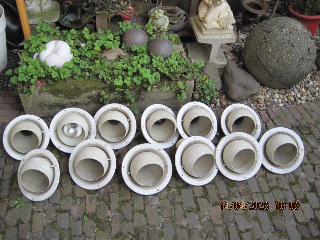 inbouwspots bolletjes vintage design 12 stuks 1 koop (385), Huis en Inrichting, Lampen | Spots, Ophalen, Metaal of Aluminium, Inbouw