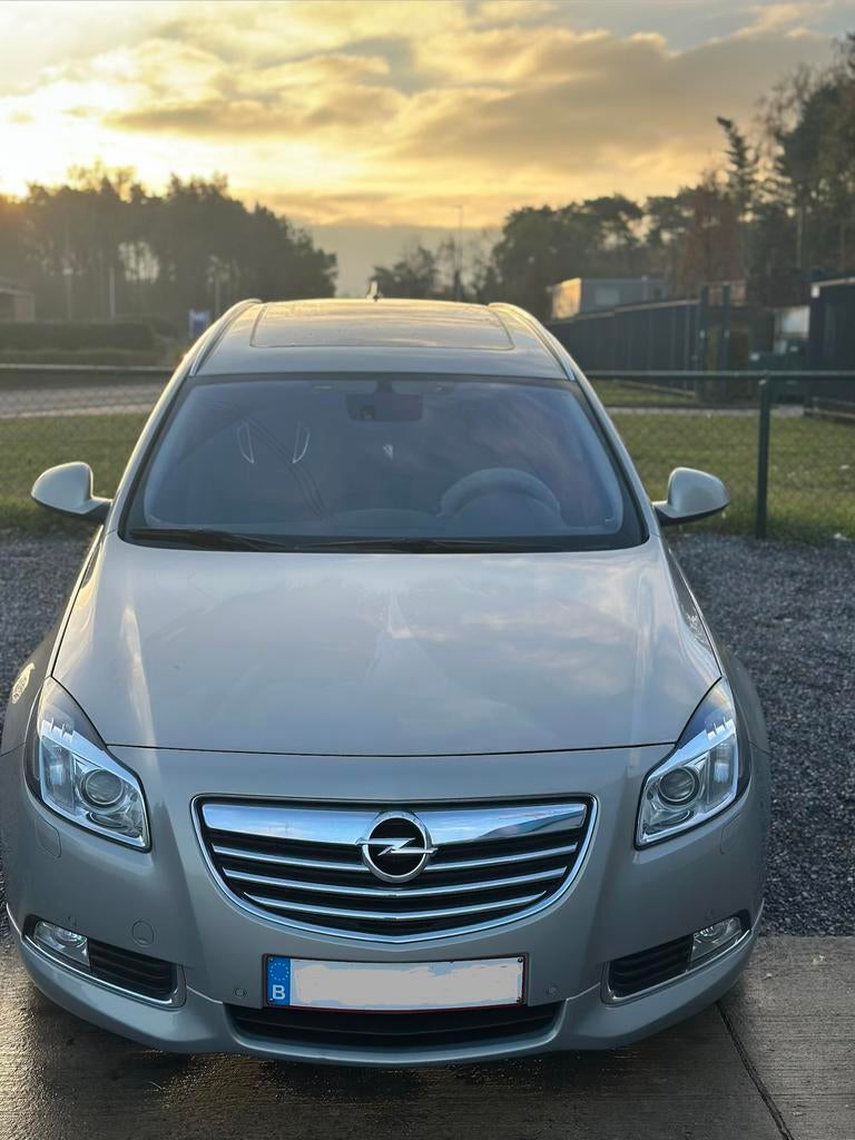 Opel Insignia A Full Options, Auto's, Voorwielaandrijving, Euro 5, Zwart, Leder