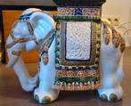 Elefant céramique- support a fleurs, Antiquités & Art