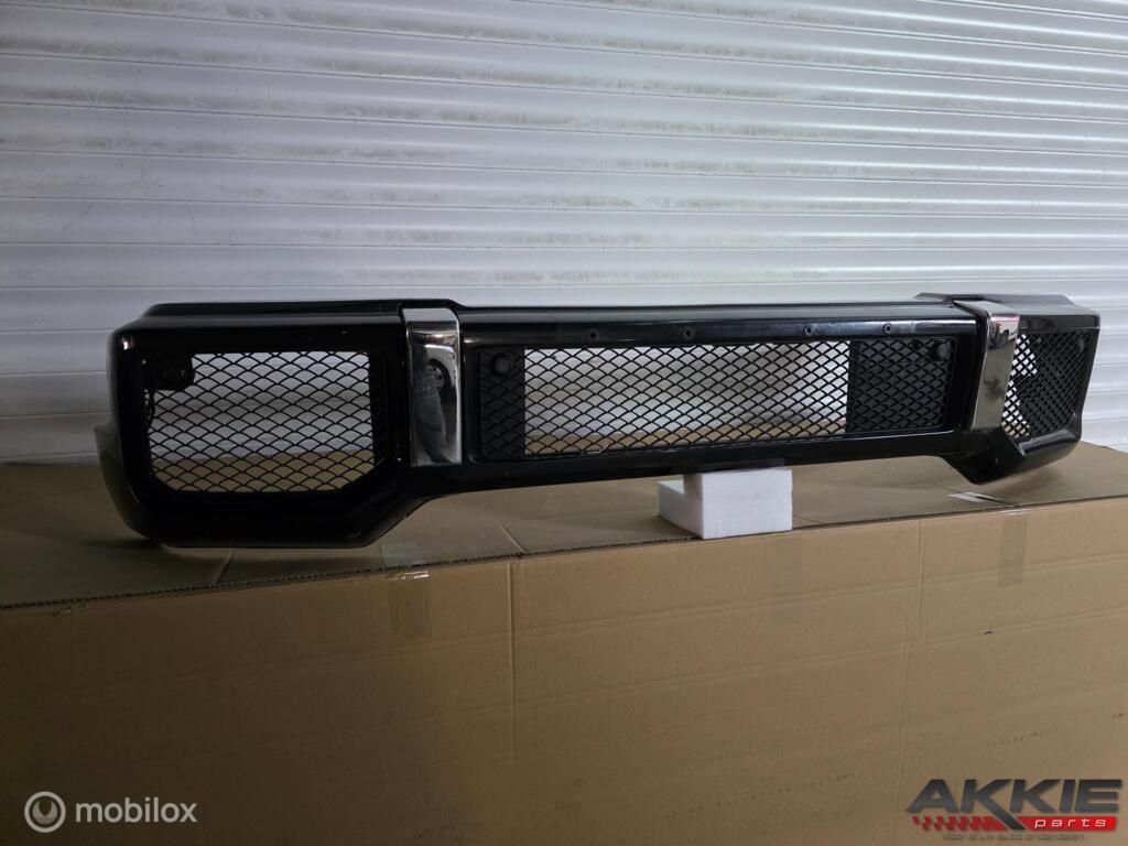 Mercedes G63 G55 bumper voor amg W463 ('79-'24), Gebruikt, Voor, Mercedes-Benz, Ophalen of Verzenden