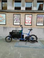 Muli pendix blauwe bakfiets, Gebruikt, 2 kinderen, Opvouwbaar, Ophalen