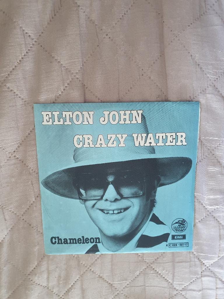 S - Elton John – Crazy Water - 1976, Cd's en Dvd's, Vinyl Singles, 7 inch, Single, Ophalen of Verzenden, Rock en Metal