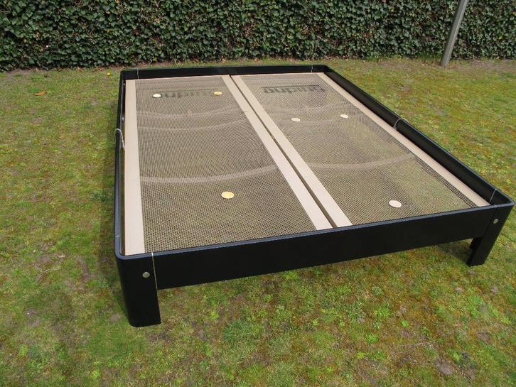 Auping auronde 160x200, Maison & Meubles, Chambre à coucher | Lits, Utilisé, Deux personnes, 160 cm, 200 cm, Bois, Noir, Enlèvement