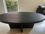 Zwarte houten ovalen tafel, Enlèvement, Utilisé