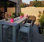 Table de jardin haute moderne + 4 chaises - qualité très rob, Jardin & Terrasse, Enlèvement