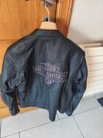Leder Harley jas zwart, Motoren, Kleding | Motorkleding, Ophalen