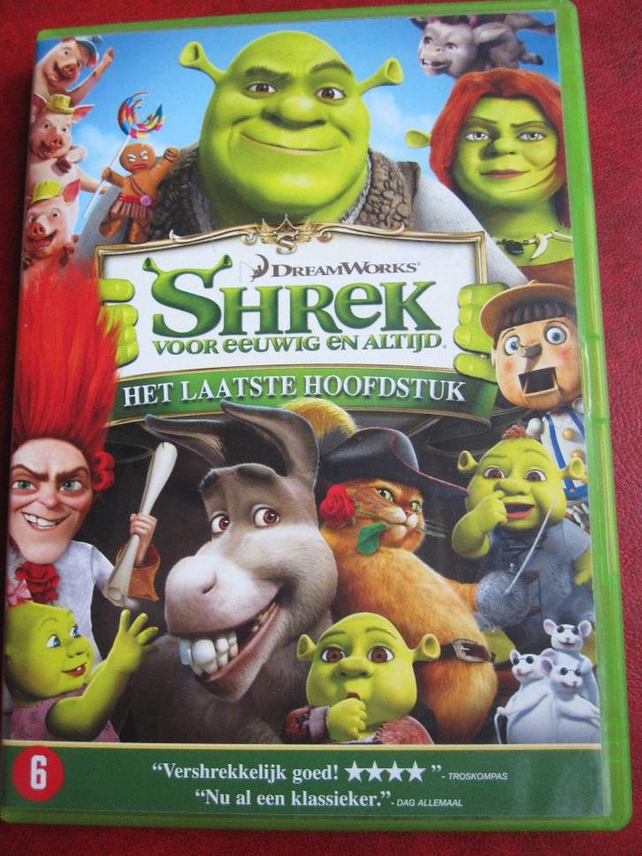 Shrek voor eeuwig en altijd - Het laatste hoofdstuk (2010), Cd's en Dvd's, Dvd's | Tekenfilms en Animatie, Zo goed als nieuw, Amerikaans