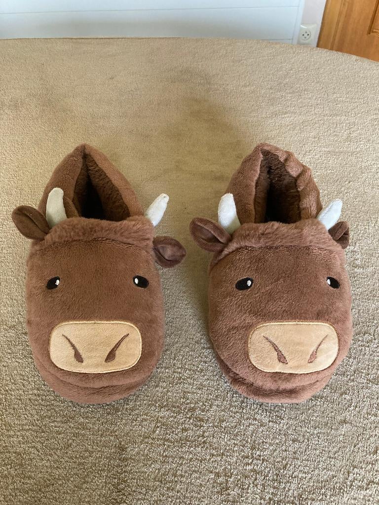 Pantoffels met antislip (weinig gedragen) maat 35-36, Overige typen, Ophalen of Verzenden, Zo goed als nieuw, Jongen