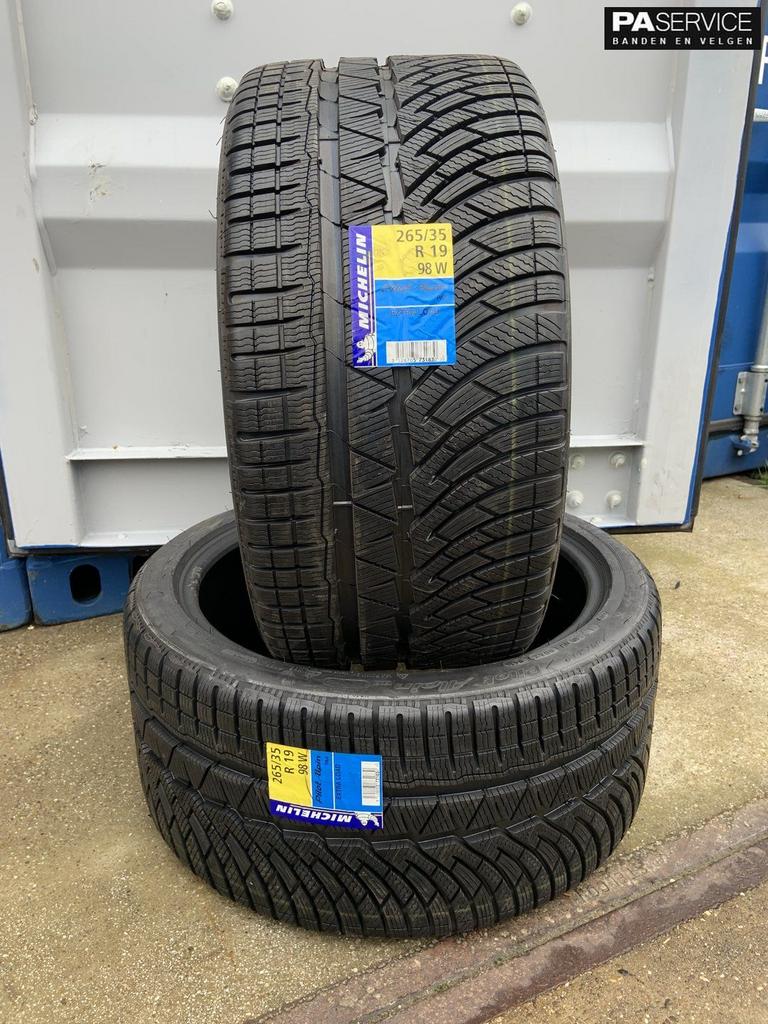 2x Nieuwe Michelin Alpine 265 35 19 Winterbanden, Velg(en), -, -, Nieuw