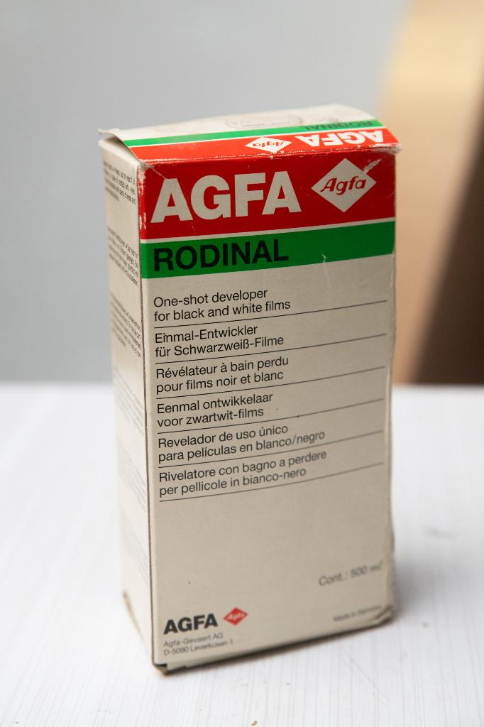 Agfa Rodinal 500 CC d'origine, Enlèvement ou Envoi, Comme neuf, Accessoires pour chambre noire