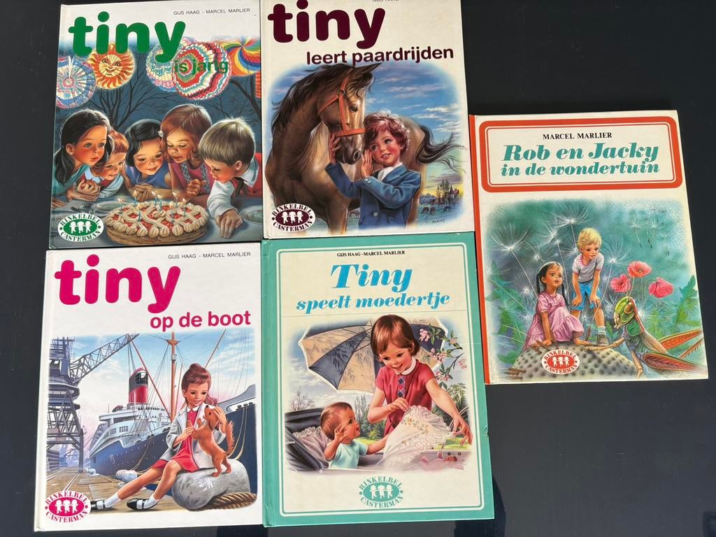 4 Tiny-boeken & 1 Rob en Jacky, Boeken, Ophalen, Gelezen, Fictie algemeen