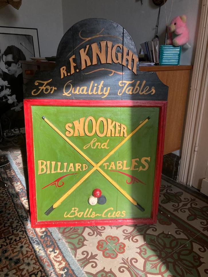 Vintage reclamebord RF Knight., Antiek en Kunst, Antiek | Wandborden en Tegels, Ophalen of Verzenden
