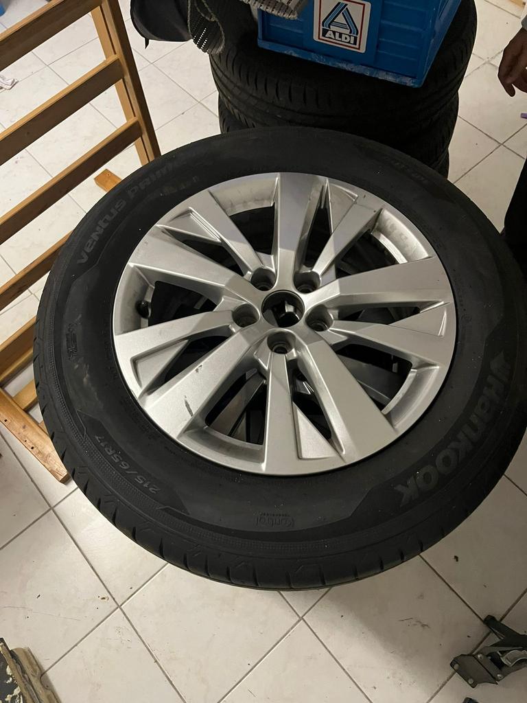 Jante et pneu Audi/VW 4 x 17 pouces, Enlèvement, 17 pouces