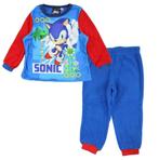 Sonic fleece Pyjama B/R - Maat 98 - 104, Garçon, Enlèvement ou Envoi, Vêtements de nuit ou Sous-vêtements, Neuf