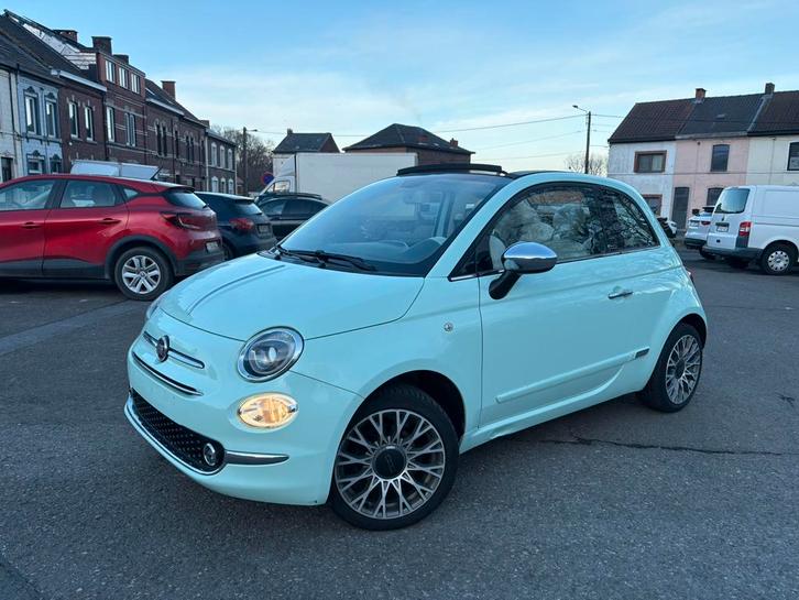 Fiat 500 cabriolet 1.2i GPS CLIM 1er proprio carnet ct ok, Auto's, Fiat, Particulier, Benzine, Cabriolet, Ophalen