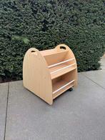 Bibliothèque enfant en bois sur roulettes – super pratique, Enlèvement, Comme neuf