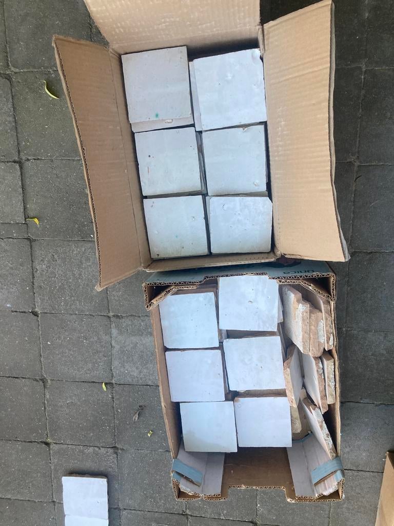 Marrokaanse zelliges naturel wit 10x10, Ophalen, Zo goed als nieuw