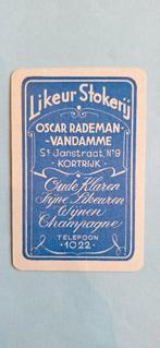 Carte à jouer Kortrijk Vandamme liquors a_Blauw_283, Enlèvement ou Envoi, Utilisé, Carte(s) à jouer