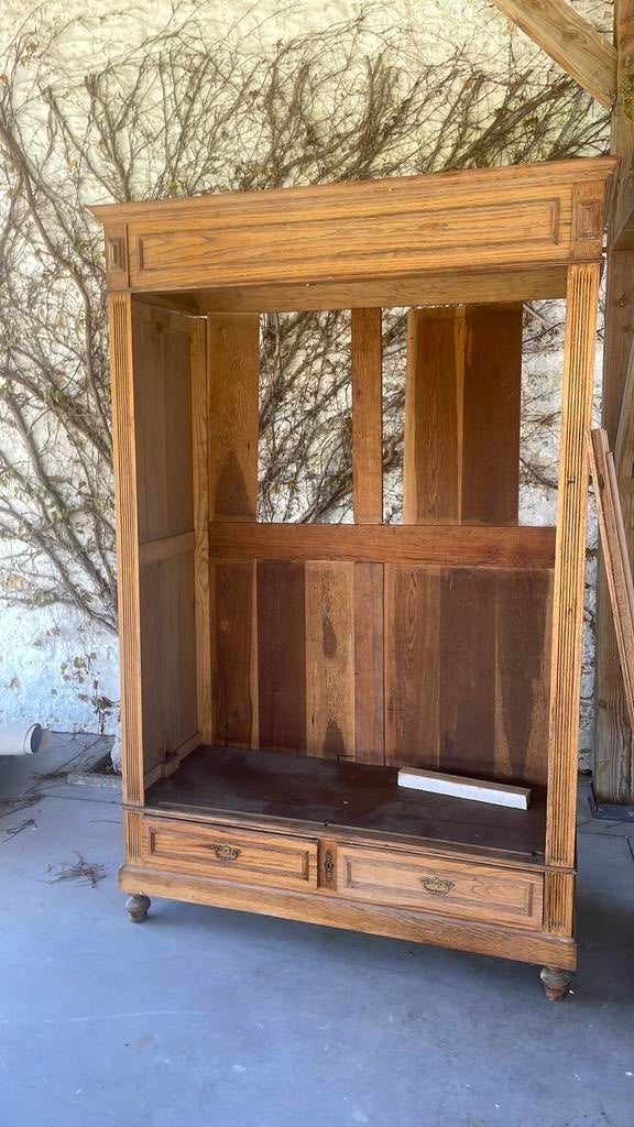 Garde robe en chêne à restaurer, Enlèvement, Utilisé